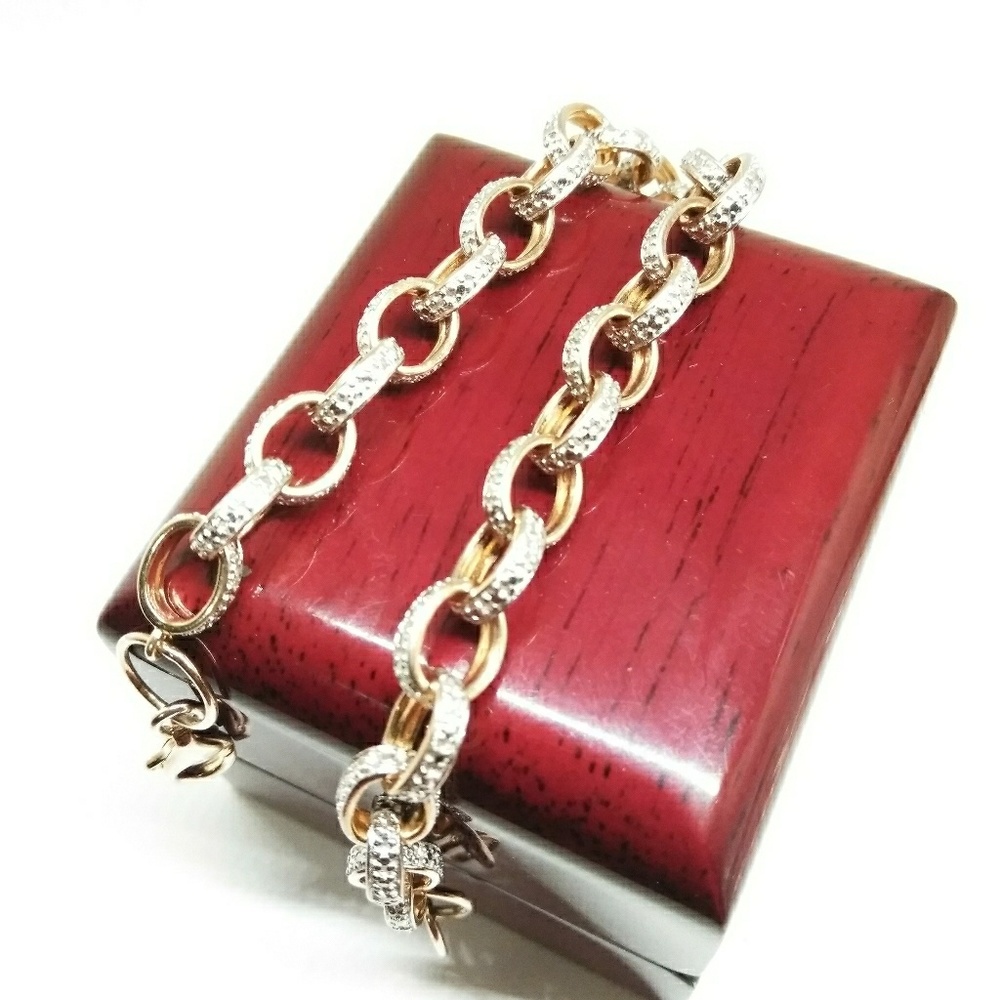 Beautiful 14k over silver bracelet